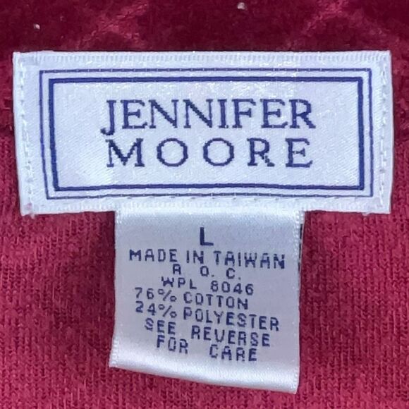 Jennifer Moore Vintage Diamond Pattern Velour Tracksuit Jacket - Picture 3 of 5